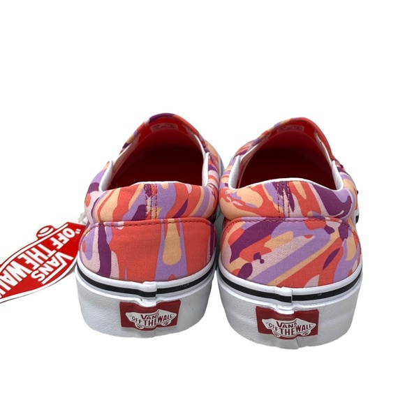 VANS Classic Slip On Shoe For Women Canvas Skate Sneakers Multi Pink VN0A7Q5DBJ1 - Picture 5 of 9